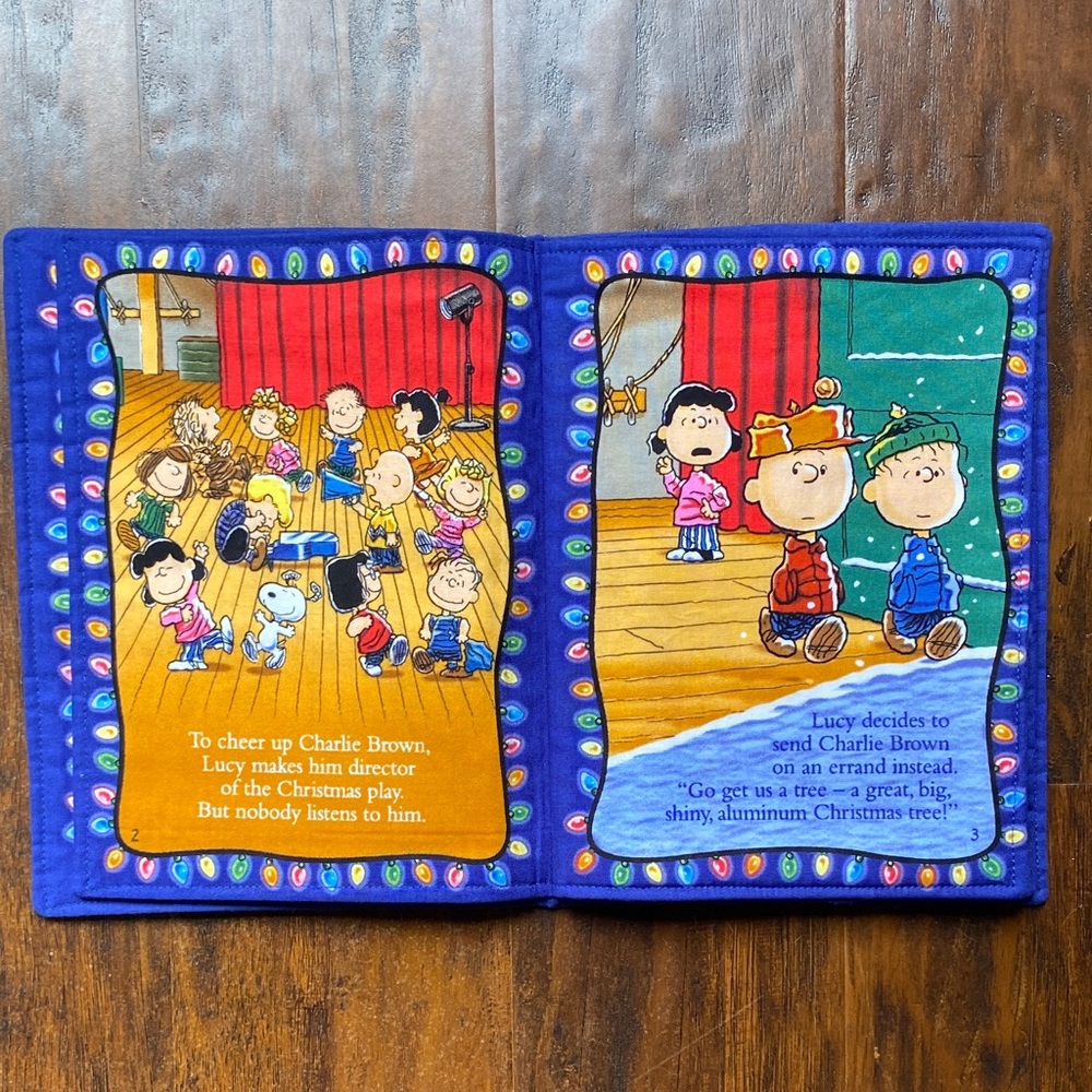 Peanuts A Charlie Brown Christmas -Fabric Plush Children’s Book - Picture 5 of 9